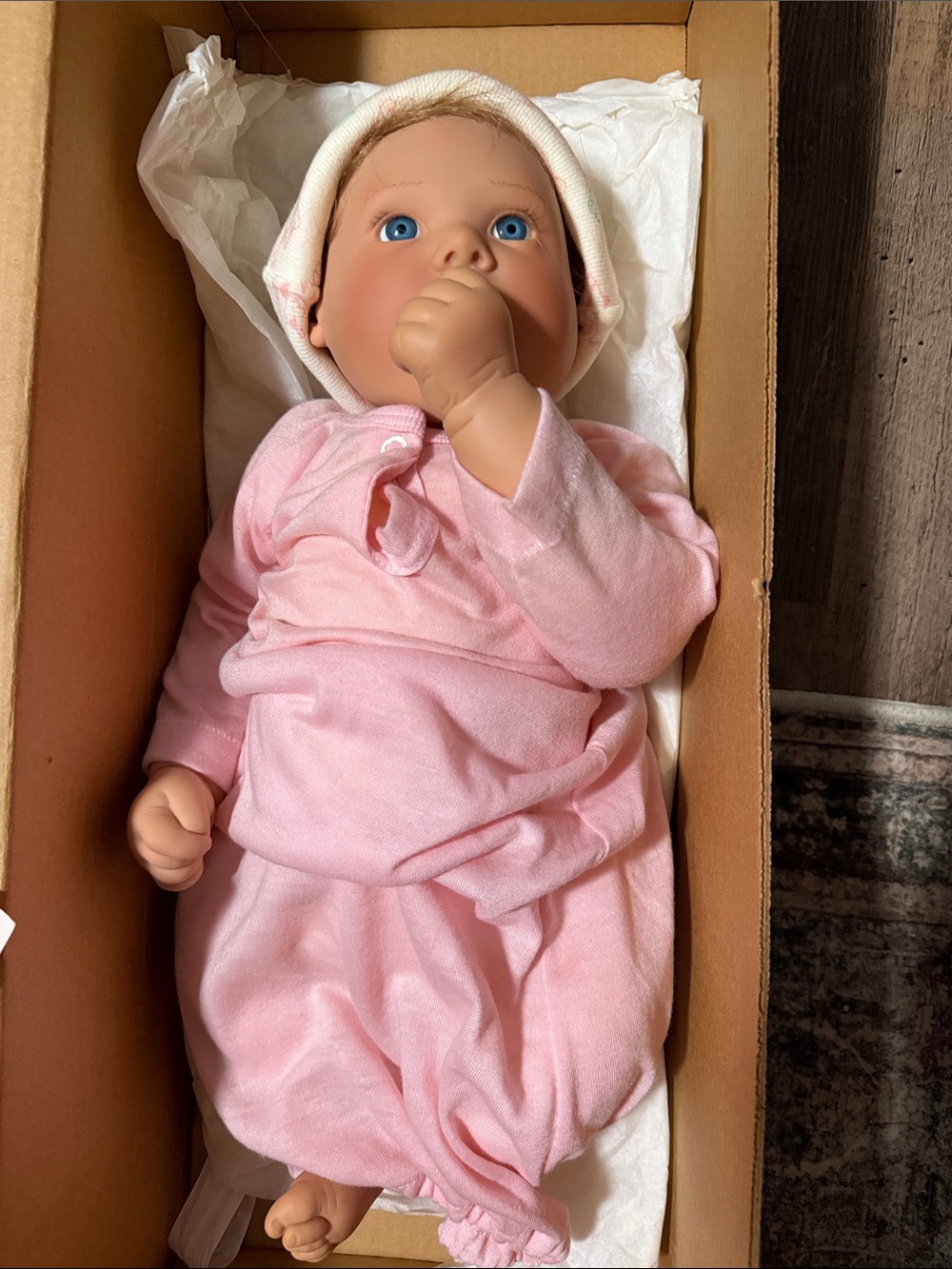 Vintage Little Love Doll in Pink Outfit - Soft Plush Lifelike Doll